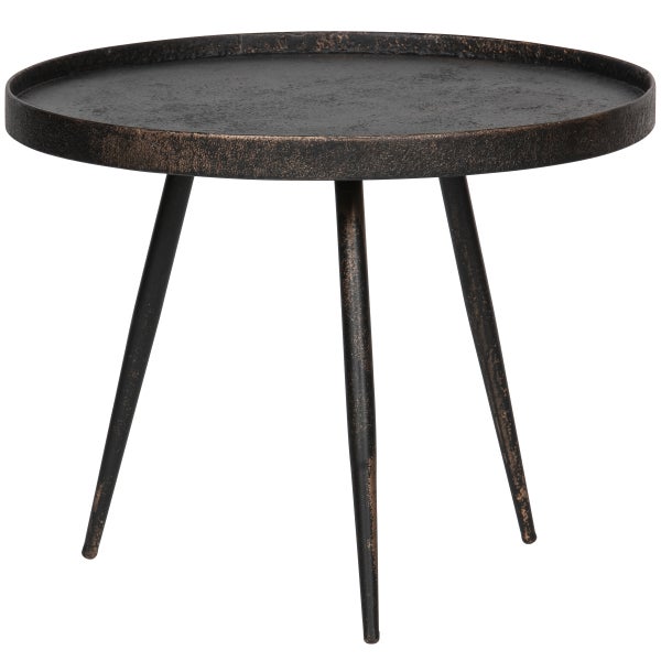 De Eekhoorn BOUNDS BIJZETTAFEL L HOUT/METAAL ANTIQUE GOUD 44XØ58 CM