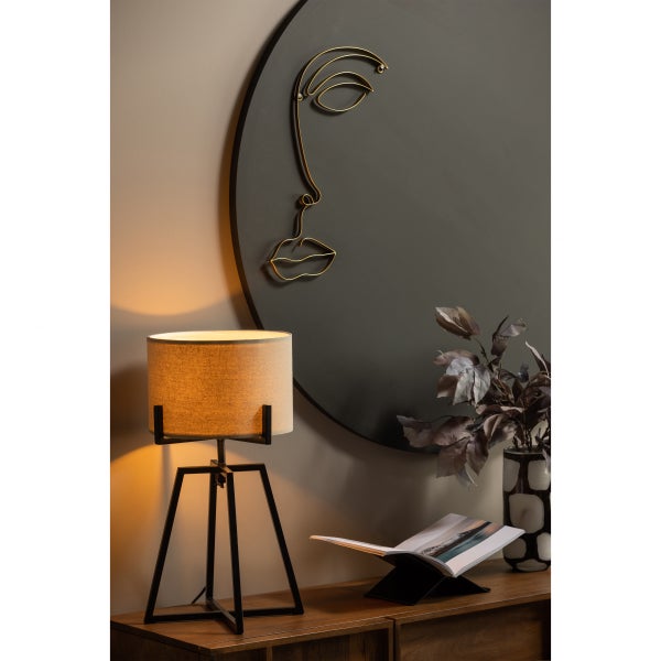 De Eekhoorn BROOK BOEKENSTANDAARD LIGGEND METAAL ZWART