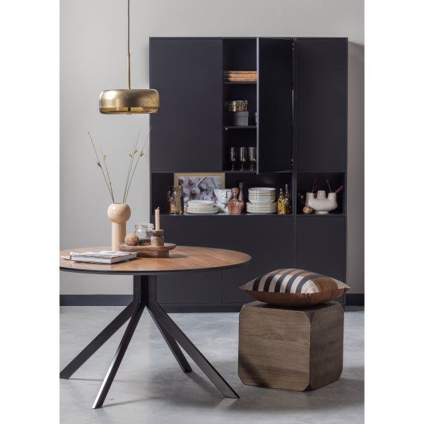 De Eekhoorn BRUNO EETTAFEL ROND MDF WALNOOT Ø120 CM