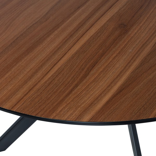 De Eekhoorn BRUNO EETTAFEL ROND MDF WALNOOT Ø120 CM