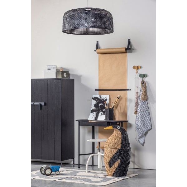 De Eekhoorn BRUUT 2-DEURS KAST GRENEN GEBORSTELD DIEPZWART [fsc]