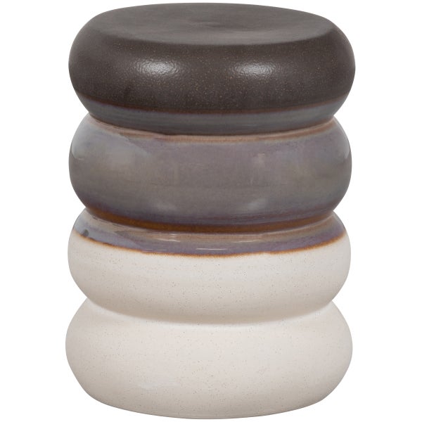 De Eekhoorn BULB BIJZETTAFEL KERAMIEK GRIJS MELANGE 44X34Ø CM