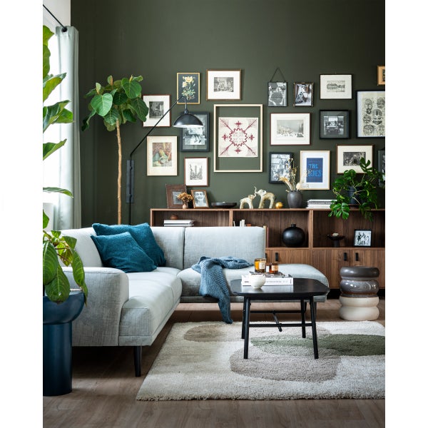 De Eekhoorn BULB BIJZETTAFEL KERAMIEK GRIJS MELANGE 44X34Ø CM