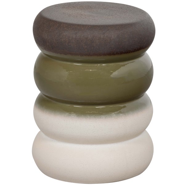 De Eekhoorn BULB BIJZETTAFEL KERAMIEK GROEN 44X34Ø CM