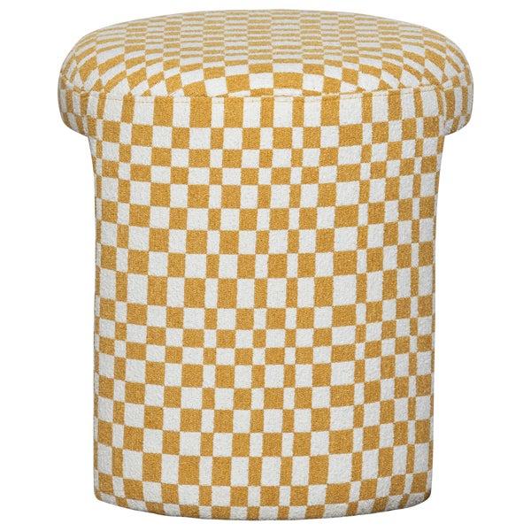 de eekhoorn CHARLIE GESTOFFEERDE KRUK RUIT DESSIN GEEL