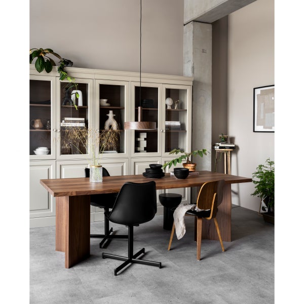 De Eekhoorn CHOW 4-DEURS VITRINEKAST GRENEN DAKARGRAU [fsc]