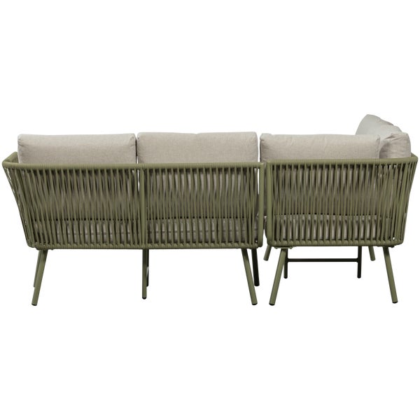 de eekhoorn CLAUNK LOUNGESET TUIN METAAL GROEN/ZAND