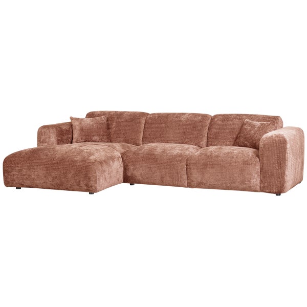 De Eekhoorn CLOUD CHAISE LONGUE BANK LINKS CHENILLE TERRA