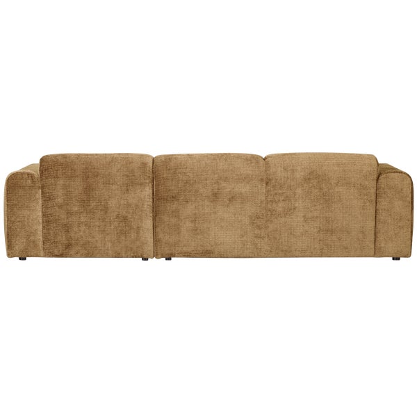 De Eekhoorn CLOUD CHAISE LONGUE BANK RECHTS CHENILLE HONINGGEEL