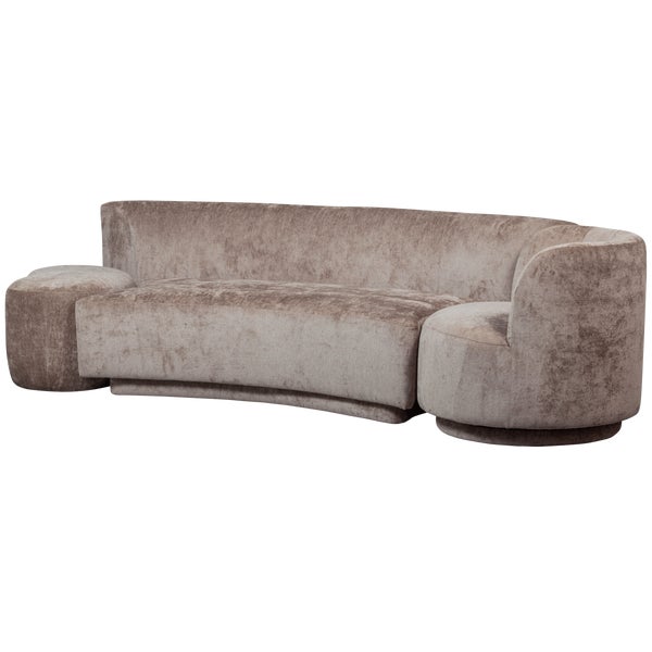 De Eekhoorn COMBI-POPULAR: BANKJE + FAUTEUIL + POEF TAUPE