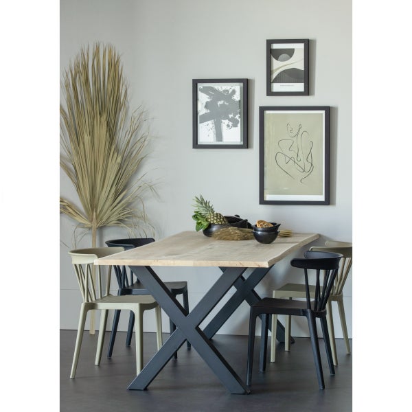 De Eekhoorn COMBI-TABLO: BOOMSTAM EIKEN 199X90 & ALKMAAR POOT [fsc]