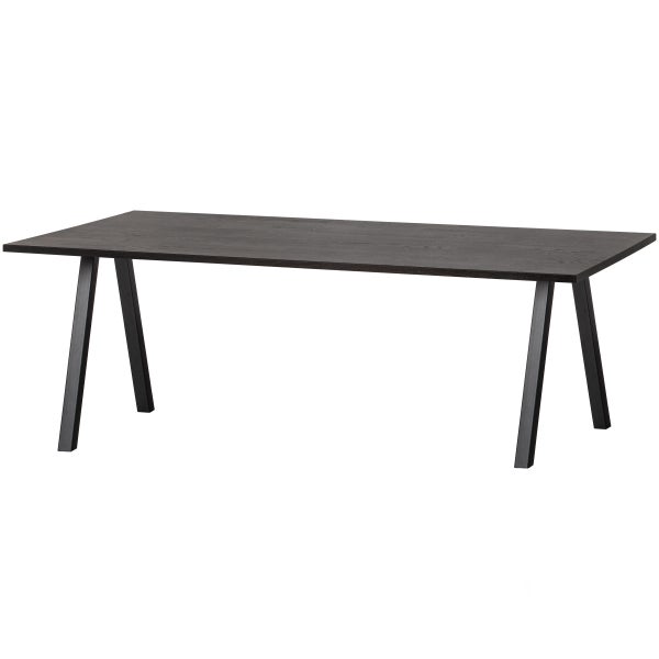 De Eekhoorn COMBI-TABLO: TAFEL EIKEN 200X90 & 2-STAND BLACKNIGHT [fsc]