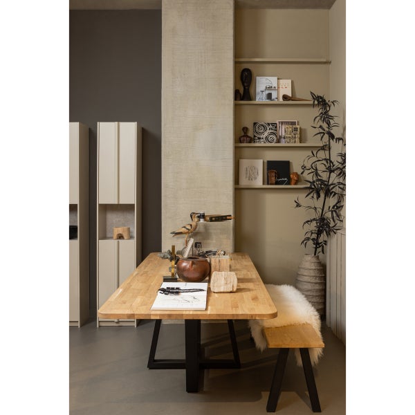 De Eekhoorn COMBI-TABLO: XL TAFELBLAD EIKEN 240X100 & DRENTHE POOT [fsc]