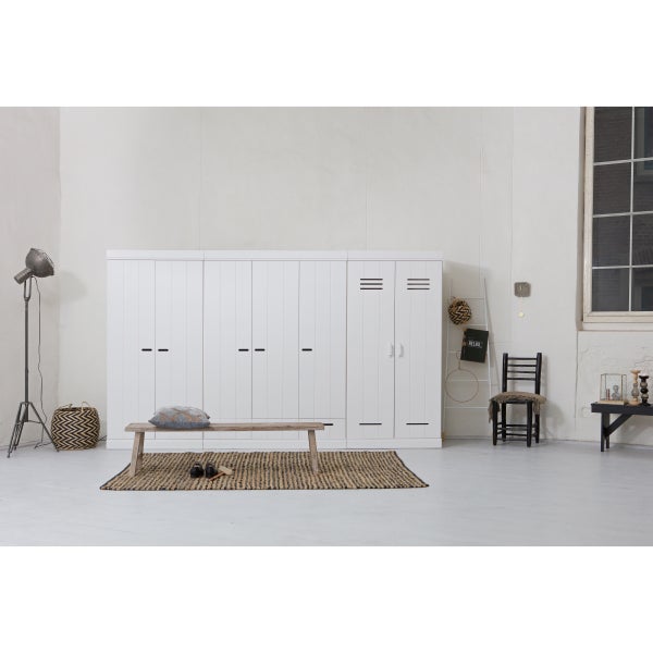 De Eekhoorn CONNECT 3-DEURS KLEDINGKAST + LADE WIT [fsc]