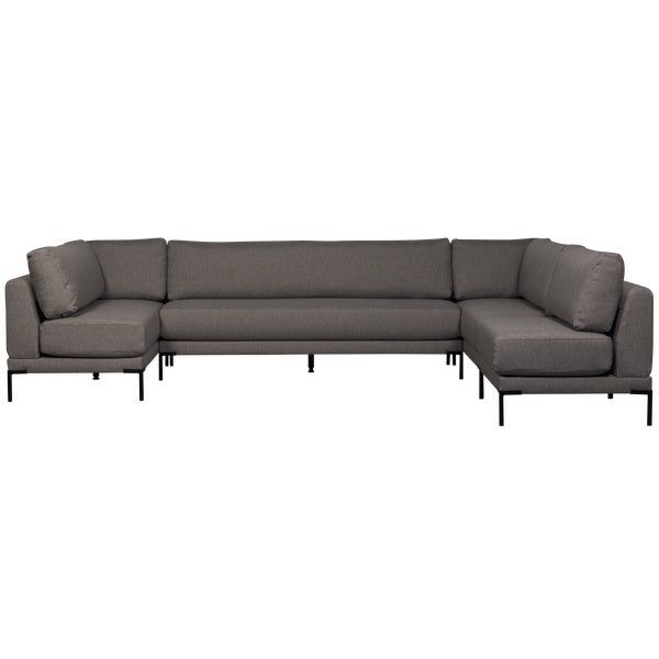 De Eekhoorn COUPLE EETBANK ELEMENT 200 CM GRIJS MELANGE