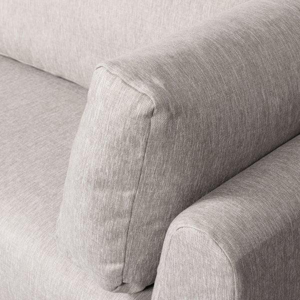 De Eekhoorn COUPLE EETBANK HOEKELEMENT LANGE ZIJDE LINKS LICHTGRIJS