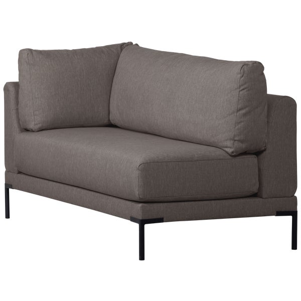 De Eekhoorn COUPLE EETBANK HOEKELEMENT LANGE ZIJDE RECHTS GRIJS MELANGE