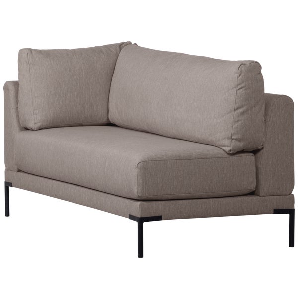 De Eekhoorn COUPLE EETBANK HOEKELEMENT LANGE ZIJDE RECHTS TAUPE