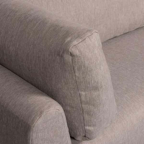 De Eekhoorn COUPLE EETBANK HOEKELEMENT LANGE ZIJDE RECHTS TAUPE