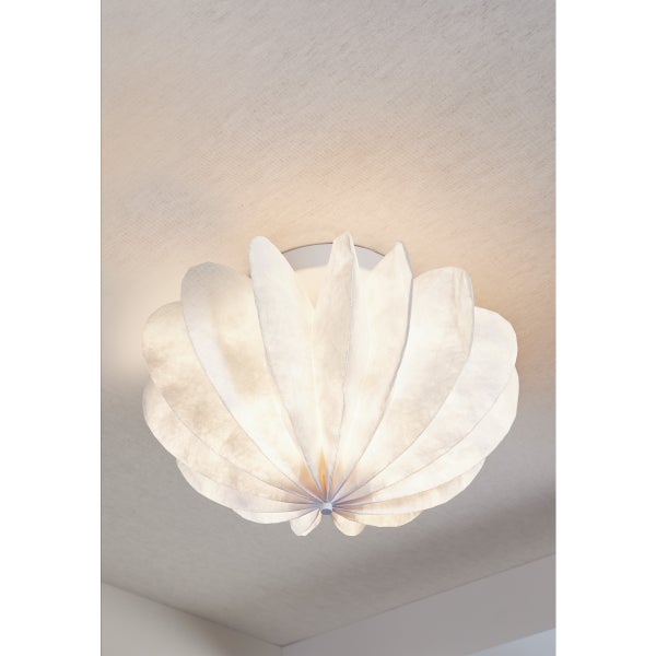 De Eekhoorn DALIA PLAFOND/WANDLAMP TYVEK PAPIER WIT 28XØ40 CM