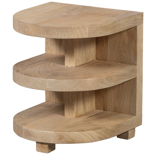 De Eekhoorn DARREN HALFRONDE BIJZETTAFEL MANGO HOUT NATUREL