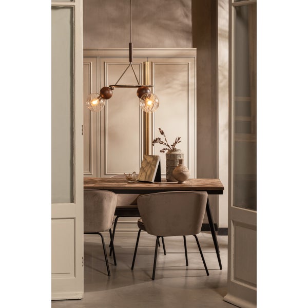 De Eekhoorn ADMIT EETKAMERSTOEL VELVET KHAKI