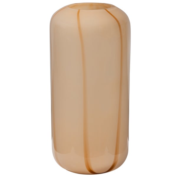 De Eekhoorn ARLES VAAS GLAS MET STREEP NATUREL