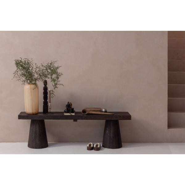 De Eekhoorn ARLES VAAS GLAS MET STREEP NATUREL