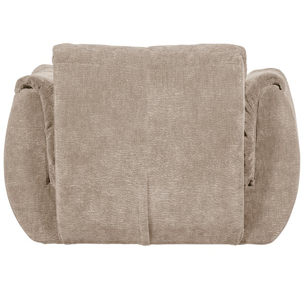 De Eekhoorn BAGGY DRAAIFAUTEUIL 3D CHENILLE ZAND