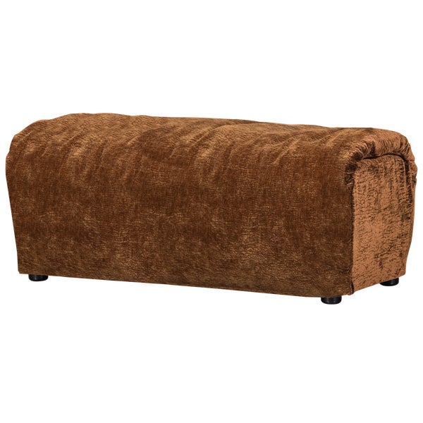 De Eekhoorn BAGGY HOCKER 3D CHENILLE MIDDENBRUIN