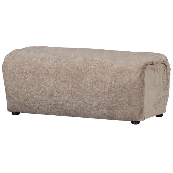 De Eekhoorn BAGGY HOCKER 3D CHENILLE ZAND