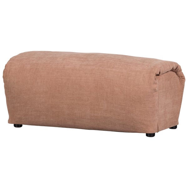 De Eekhoorn BAGGY HOCKER GEWEVEN CHENILLE OUD ROZE