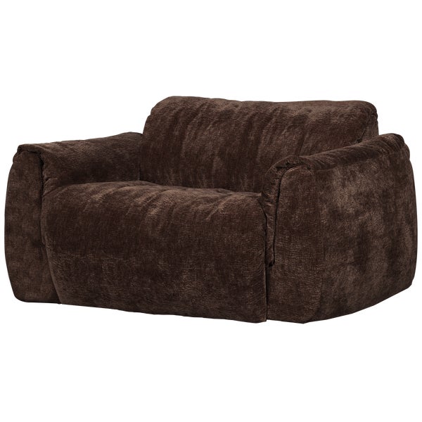 De Eekhoorn BAGGY LOVESEAT 3D CHENILLE DONKERBRUIN