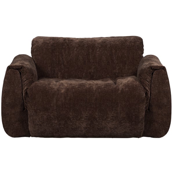 de eekhoorn BAGGY LOVESEAT 3D CHENILLE DONKERBRUIN