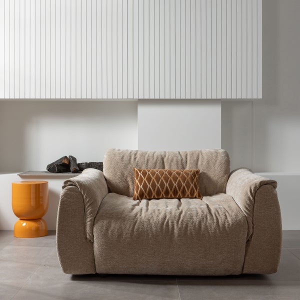 De Eekhoorn BAGGY LOVESEAT 3D CHENILLE ZAND