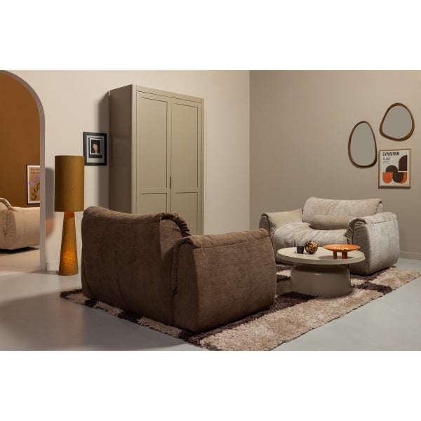 De Eekhoorn BAGGY LOVESEAT GEWEVEN CHENILLE BRUIN