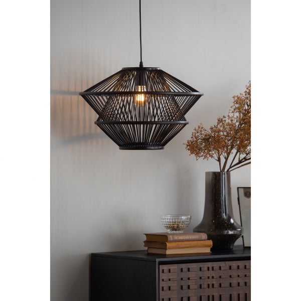 De Eekhoorn BAMBOO HANGLAMP ZWART