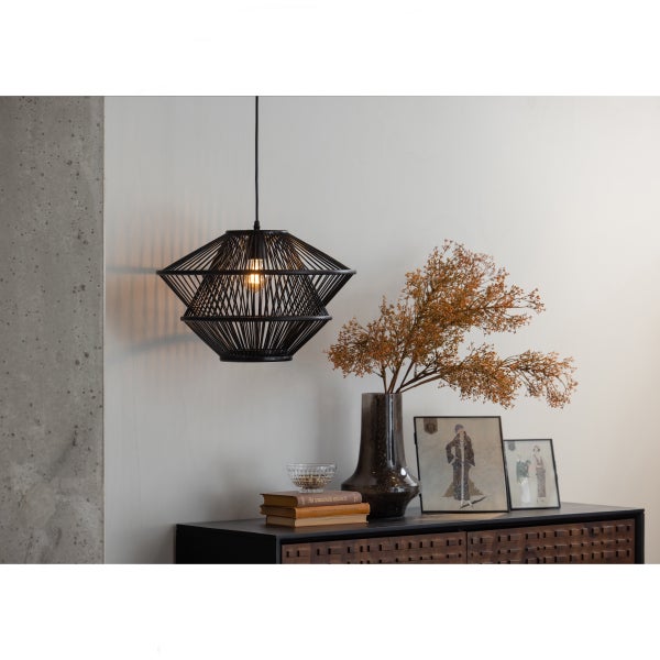 De Eekhoorn BAMBOO HANGLAMP ZWART
