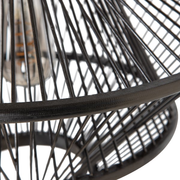 de eekhoorn BAMBOO HANGLAMP ZWART