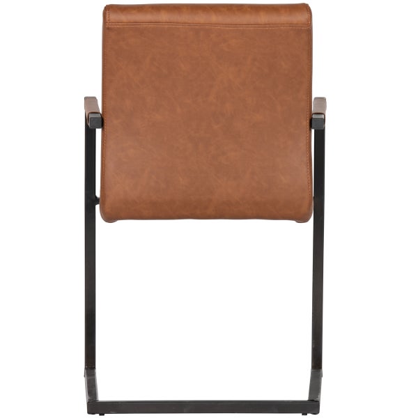 De Eekhoorn BAS EETKAMERSTOEL PU COGNAC