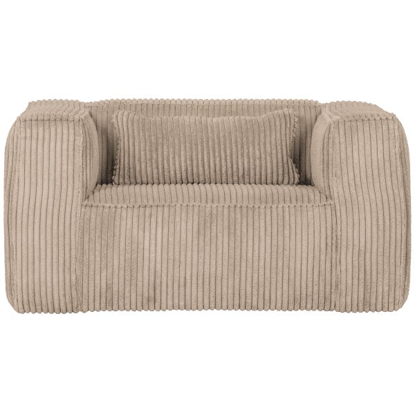 de eekhoorn BEAN FAUTEUIL RIBSTOF TRAVERTIN