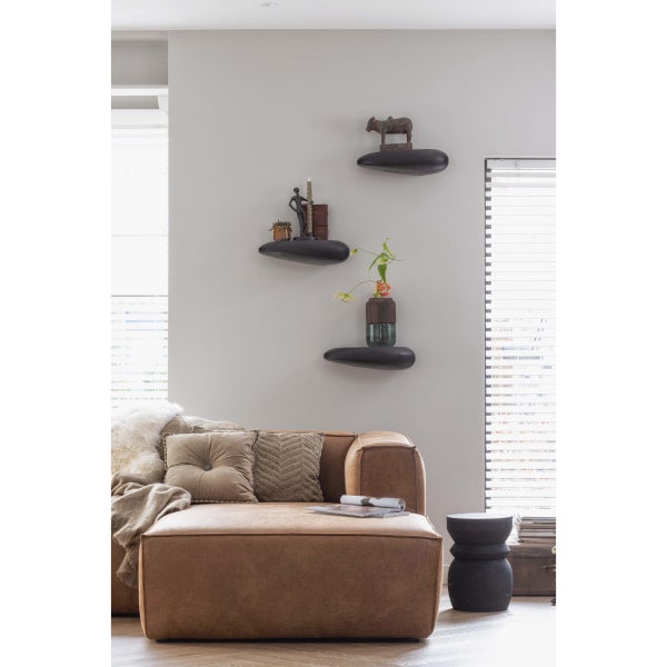 De Eekhoorn BEAN HOEKBANK RECHTS ECOLEER COGNAC