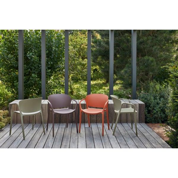 De Eekhoorn BENT TUINSTOEL KUNSTSTOF PAARS/BRUIN