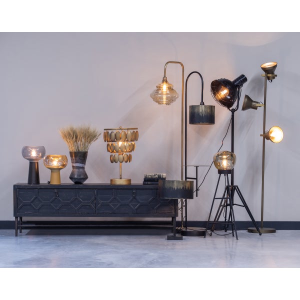 De Eekhoorn BEQUEST TV MEUBEL HOUT ZWART 160 CM