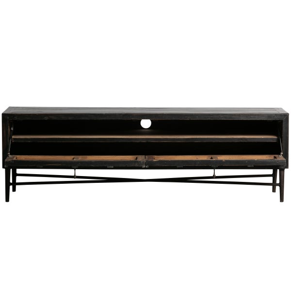 de eekhoorn BEQUEST TV MEUBEL HOUT ZWART 160 CM