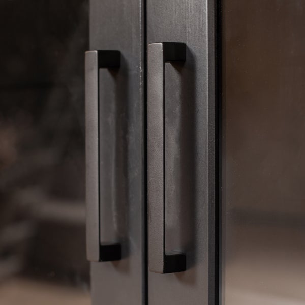 De Eekhoorn BONK VITRINEKAST GRENEN MATZWART [fsc]