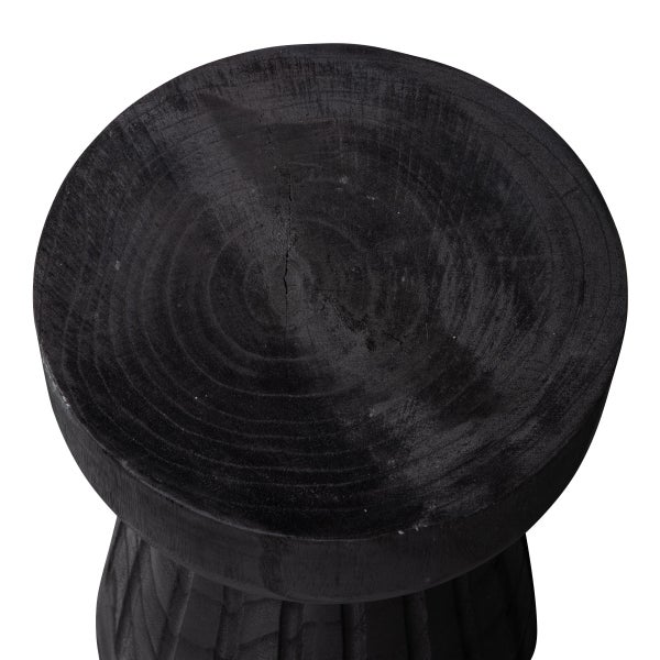 de eekhoorn BORRE KRUK HOUT ZWART 40XØ28 CM