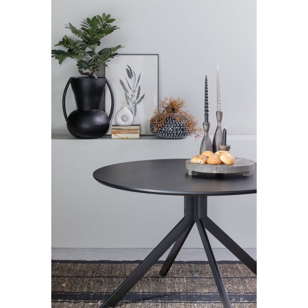 De Eekhoorn BRUNO EETTAFEL ROND MDF ZWART Ø120 CM