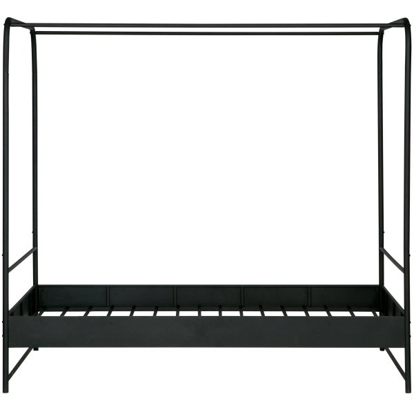 de eekhoorn BUNK HEMELBED METAAL ZWART 120X200 CM