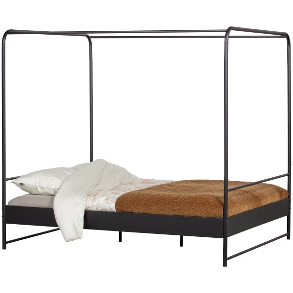 De Eekhoorn BUNK HEMELBED METAAL ZWART 160X200 CM